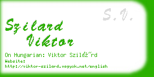 szilard viktor business card